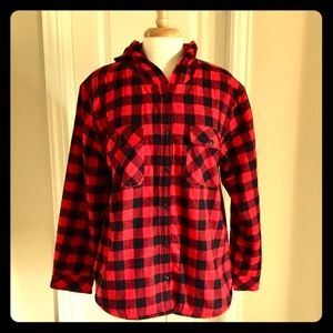 Buffalo Checked Jacket with Hood XL